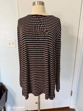 Private Edition by Chico’s Striped Tunic Top Size 3 (XL)